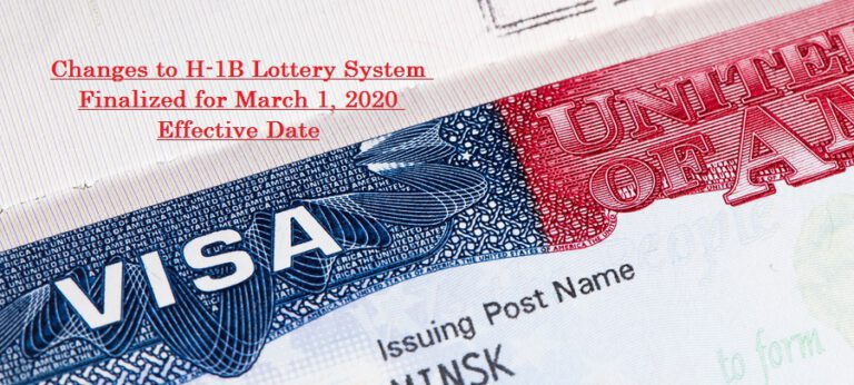 H1B 2020 Changes