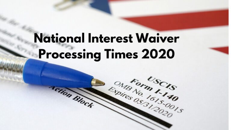 National Interest Waiver Processing Time