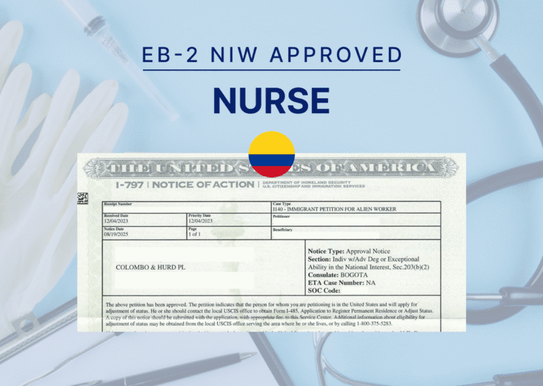Colombian Nurse EB-2 NIW