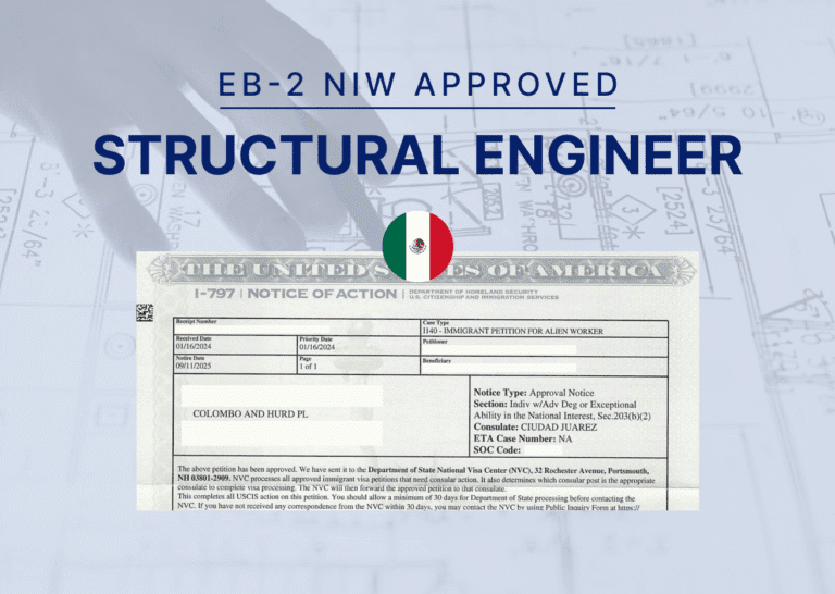 EB-2 NIW Approval Structural Engineer