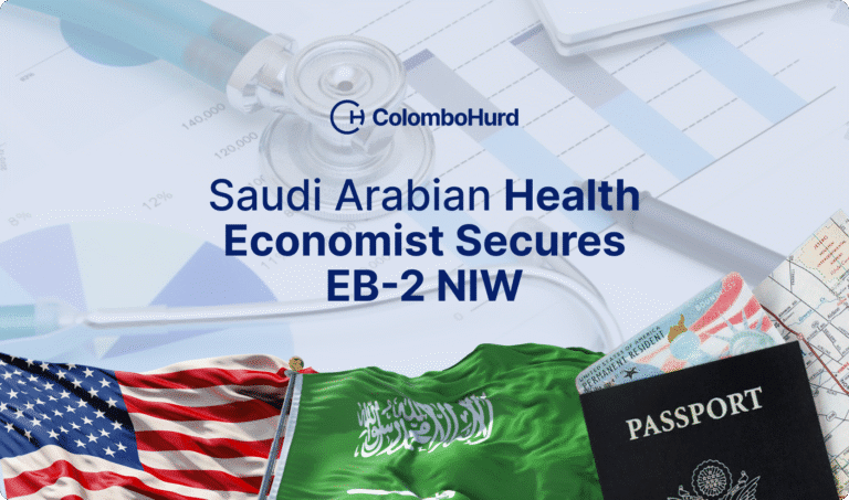 EB-2 NIW Approval for Saudi Arabia Health Care Economist