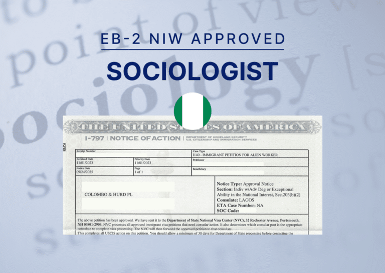 EB-2 NIW Case Study: Sociologist from Nigeria