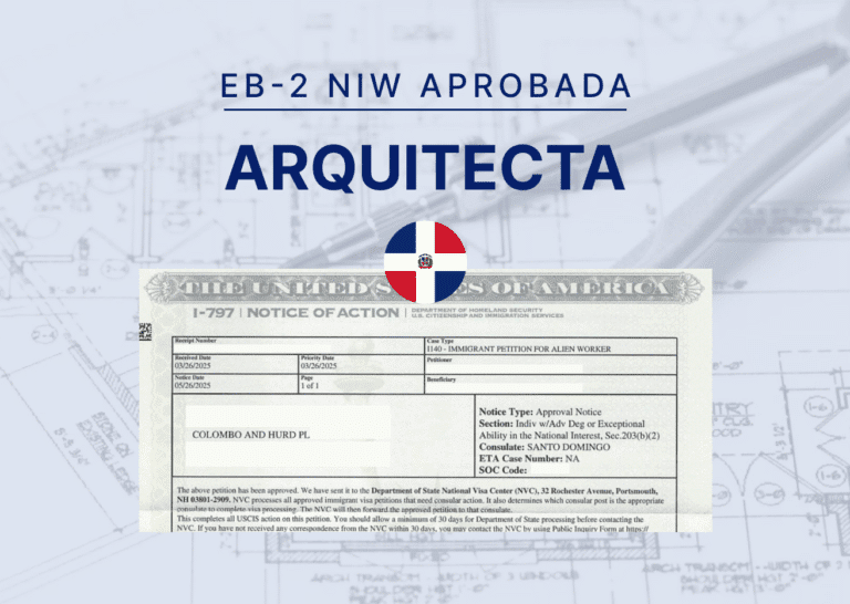 EB-2 NIW arquitecta
