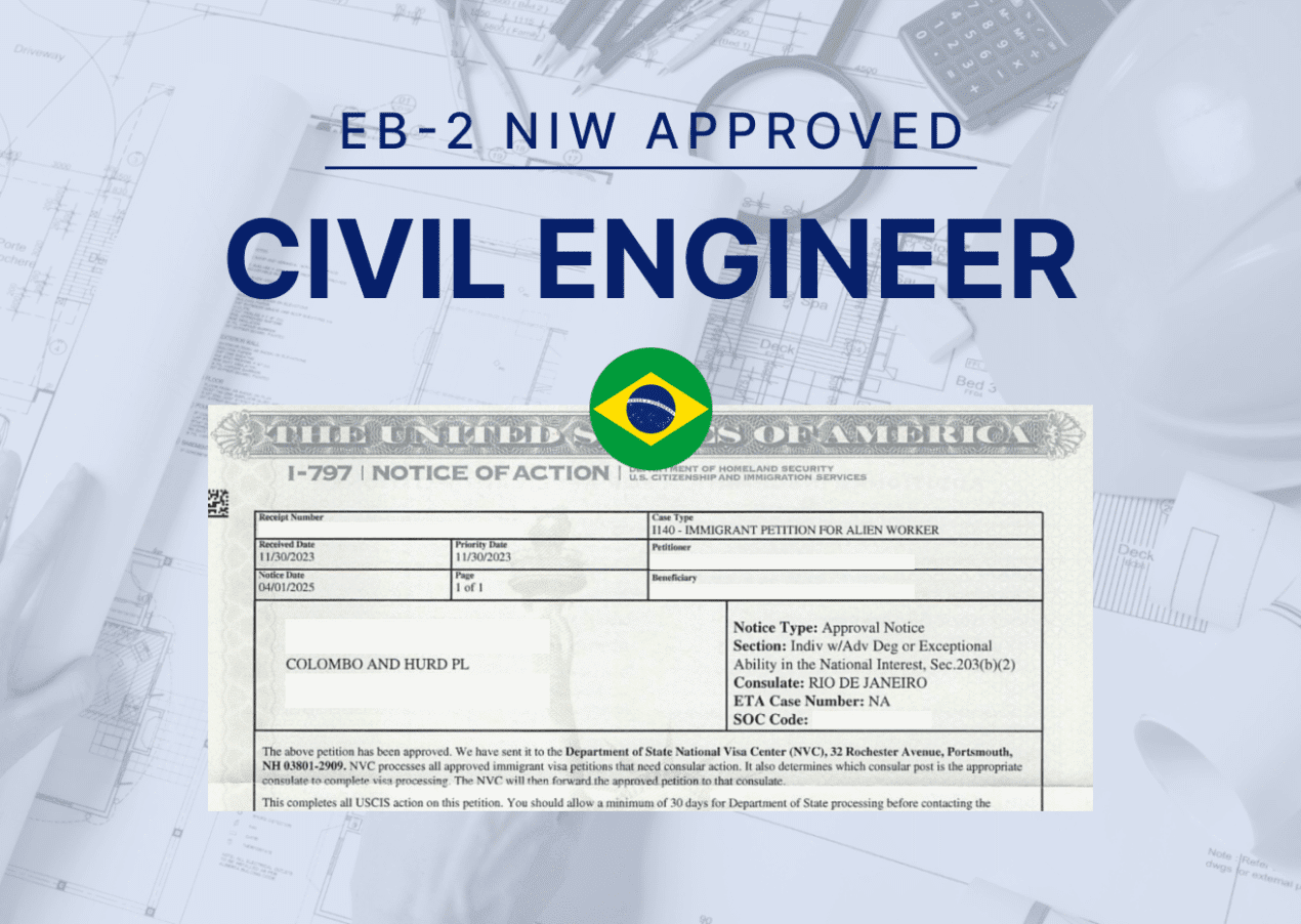 Engineer Approving EB-2 NIW Approval: Civil Engineer Advancing U.S. Transportation ...