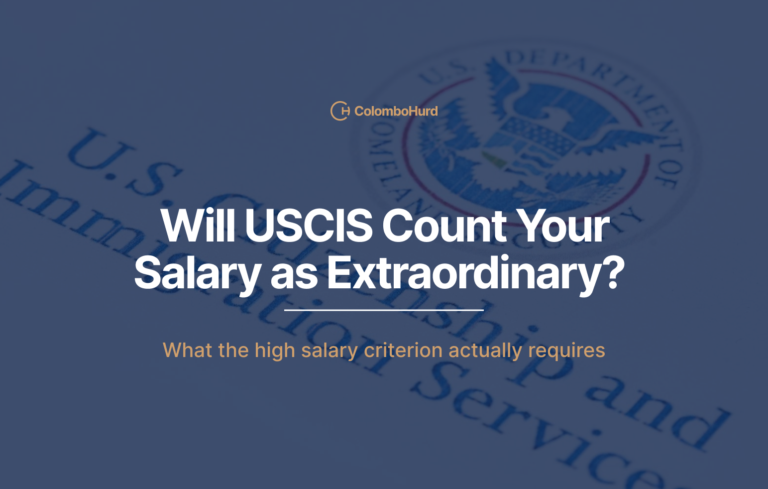 EB-1A High Salary Criterion