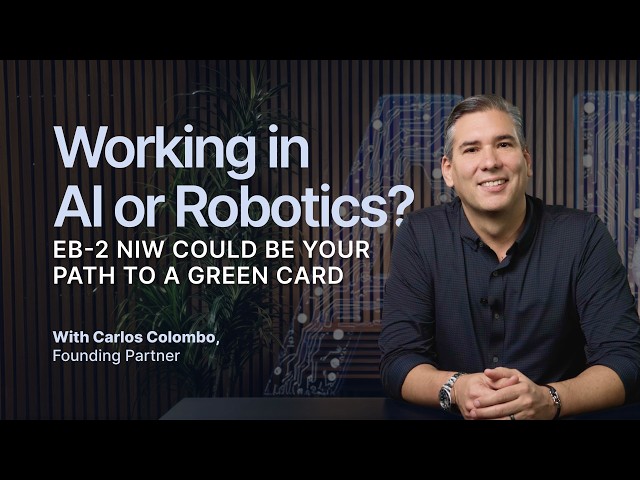 EB-2 NIW 2026: Green Card for AI and Robotics Professionals