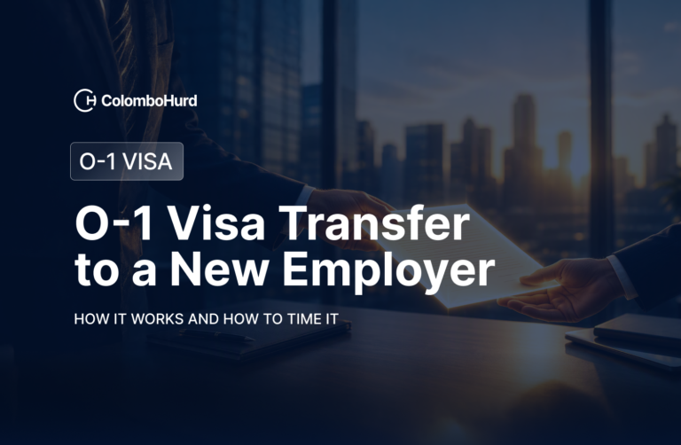 O-1 Visa transfer to a new employer